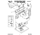 Whirlpool LER6634BQ1 top and console diagram
