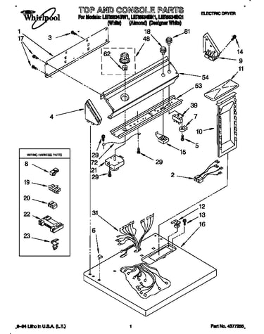 Top and console