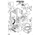 Whirlpool LGT5624BN1 cabinet diagram