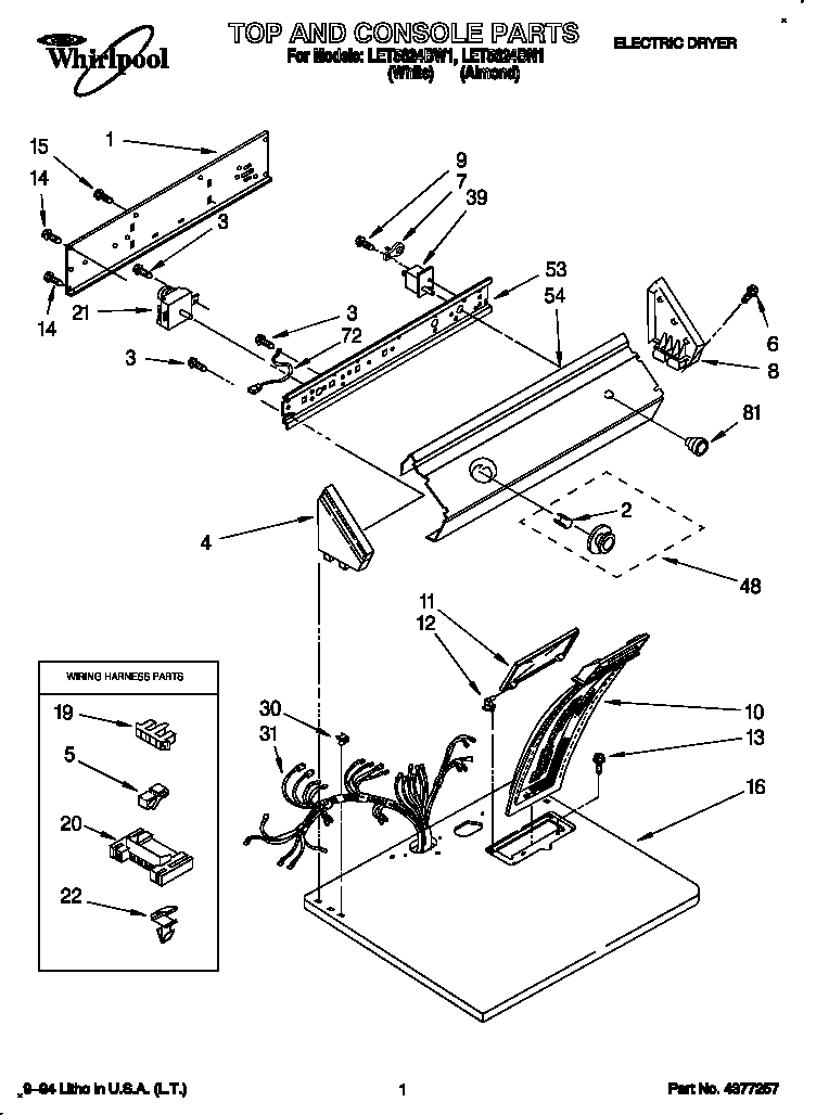 TOP AND CONSOLE