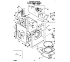 Whirlpool LET5624BW1 cabinet diagram
