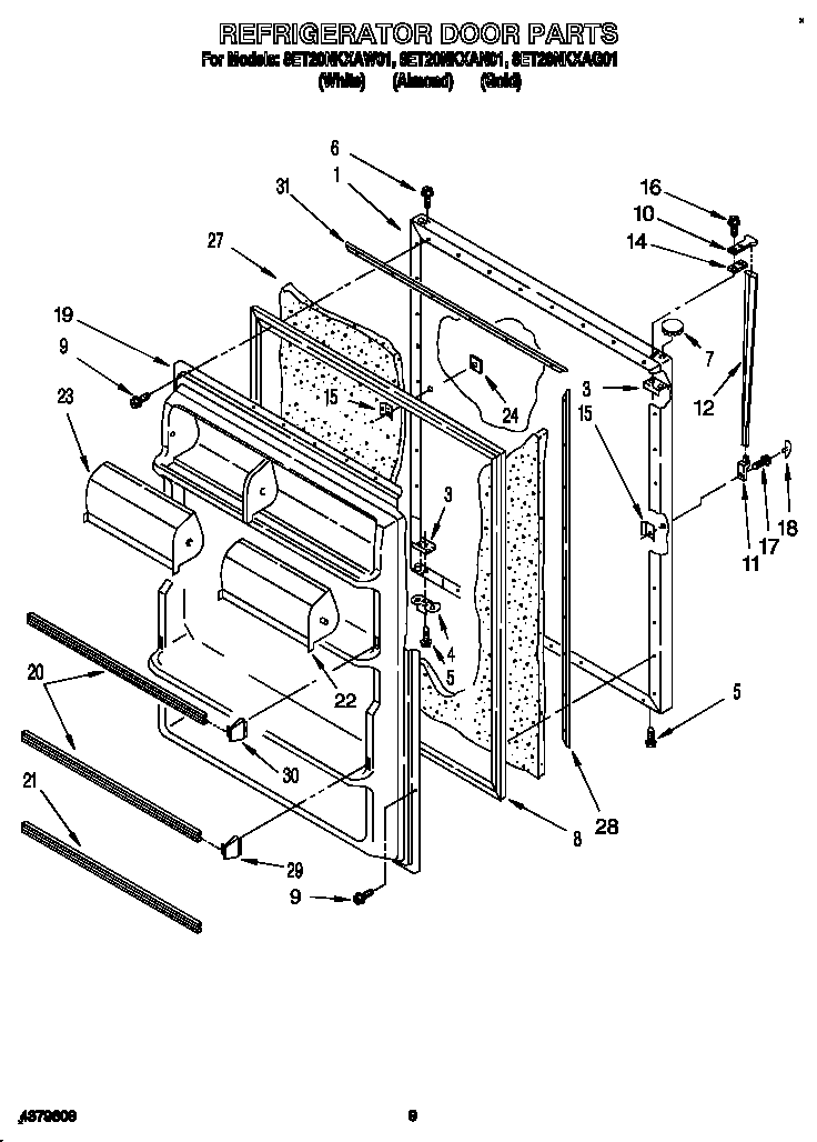 Refrigerator door