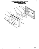 Lower oven door
