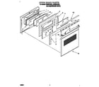 Whirlpool RB260PXBQ1 oven door diagram
