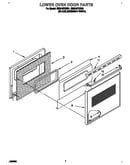 Lower oven door