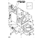 Roper REX5636AL1 cabinet diagram