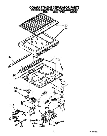 Compartment separator