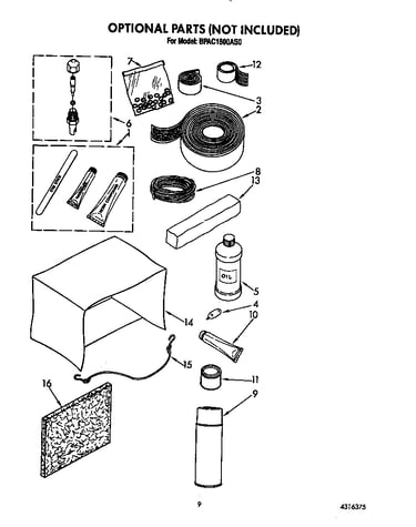 Optional parts (not included)