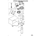 Whirlpool AR1000XA0 optional parts (not included) diagram