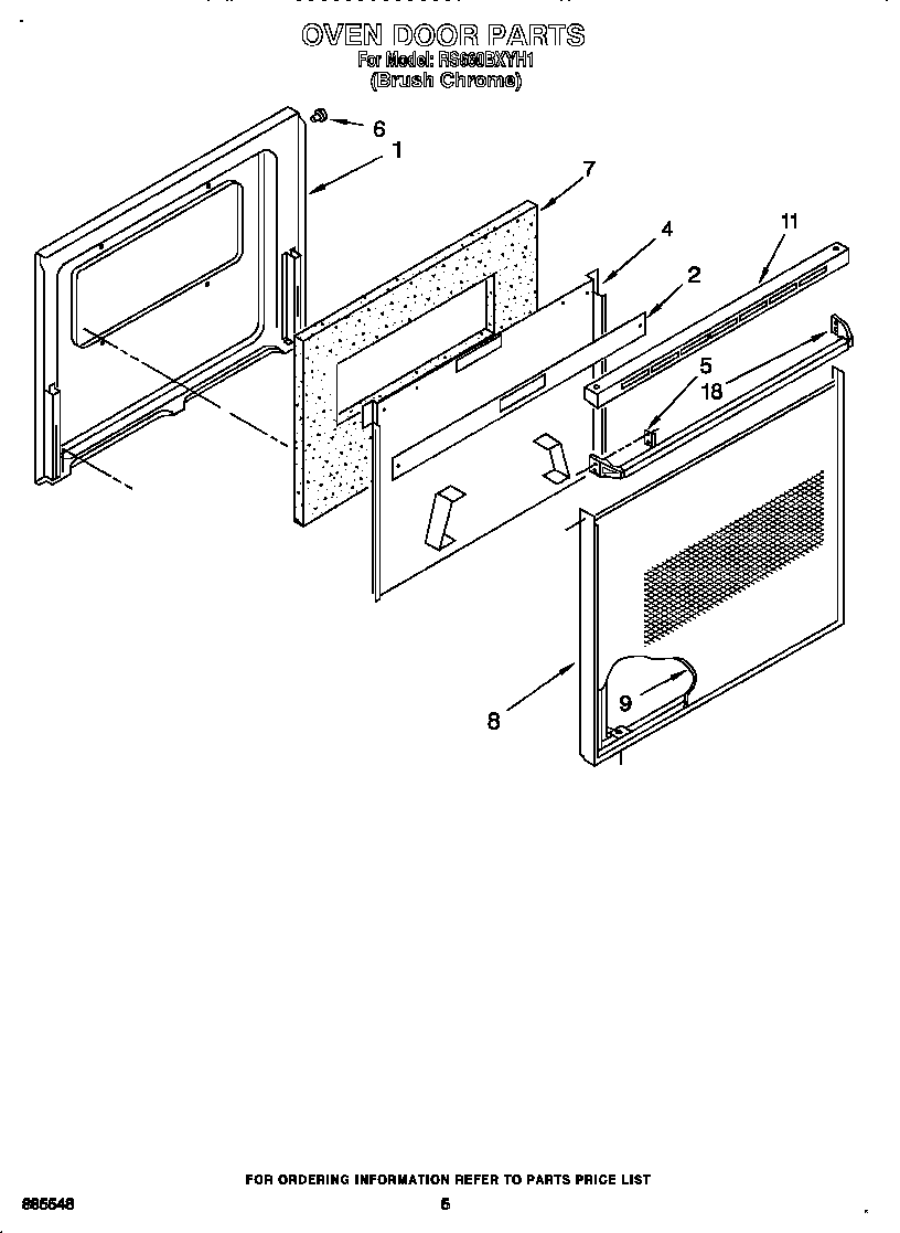 Oven door