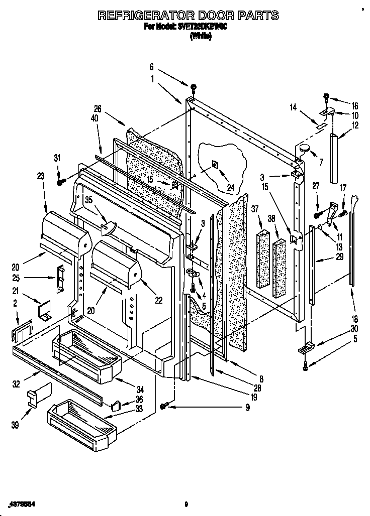 Refrigerator door