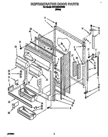 Refrigerator door