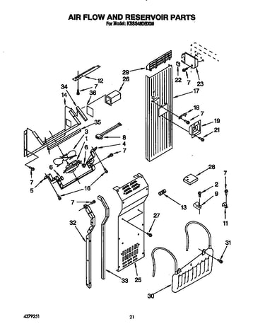 Air flow and reservoir