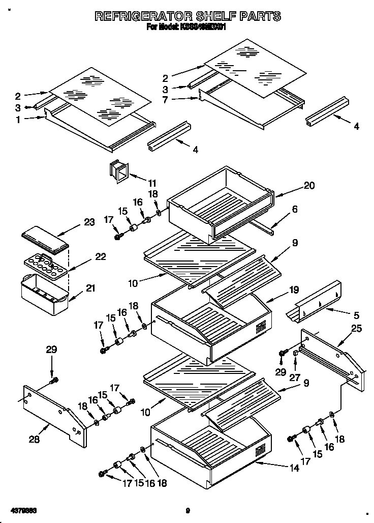 Refrigerator shelf