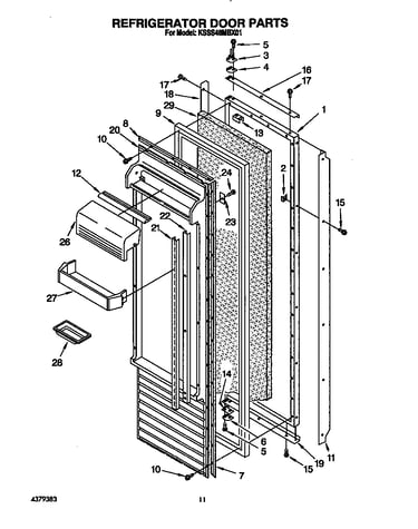 Refrigerator door