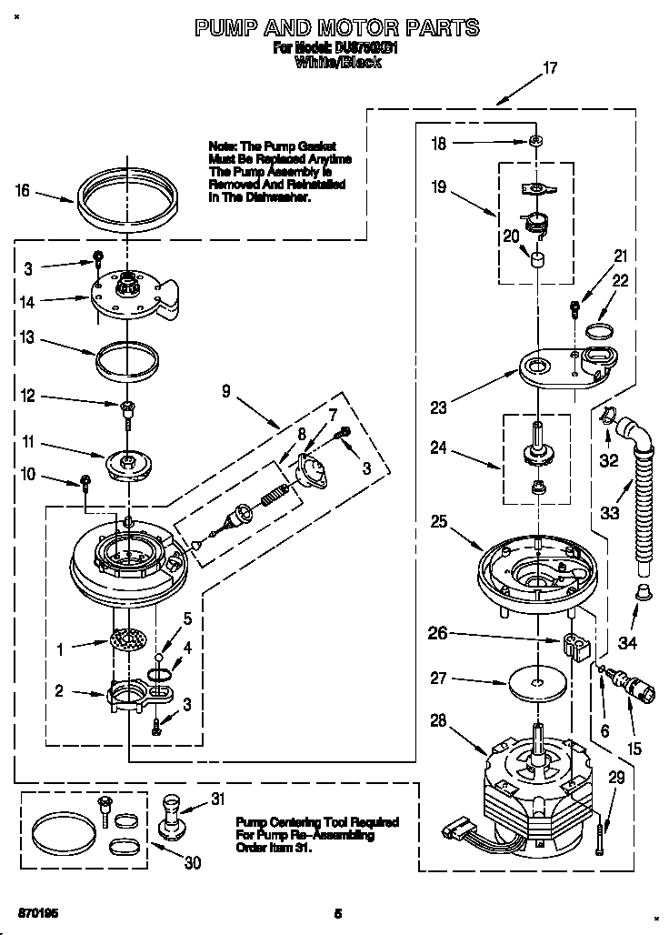 Pump and motor