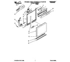 Whirlpool DU9450XB1 frame and console diagram