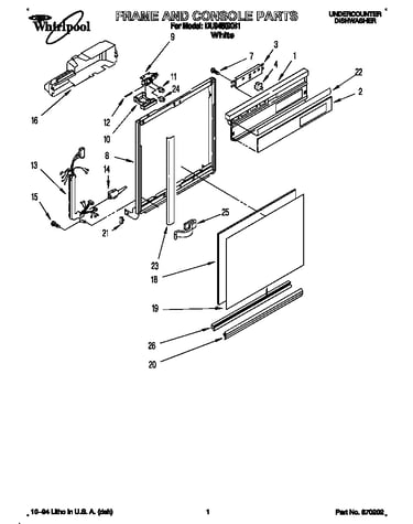 Frame and console