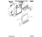 Whirlpool DU4000XB1 frame and console diagram