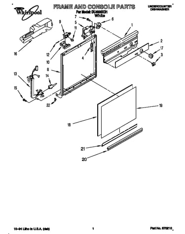 Frame and console