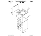 Whirlpool LMR5243AW1 top and cabinet diagram
