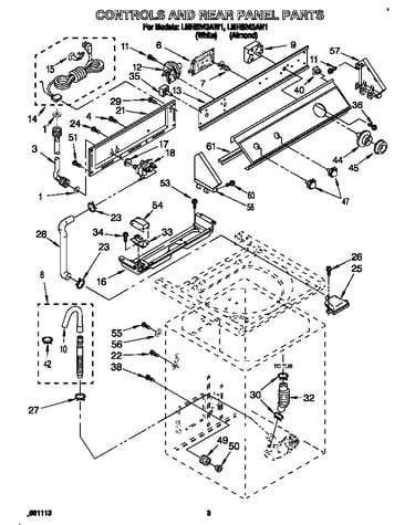 Controls and rear panel