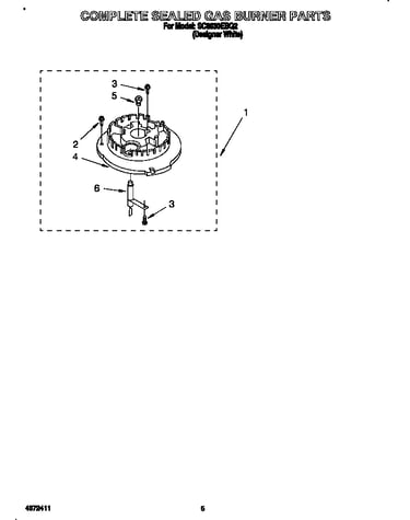 Complete sealed gas burner