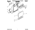 Whirlpool DU8016XB1 frame and console diagram