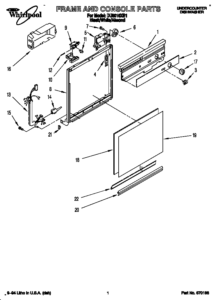 Frame and console