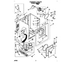 Whirlpool LGR2614BW1 cabinet diagram