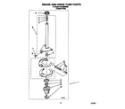 Whirlpool 6LSC9255BQ0 brake and drive tube diagram