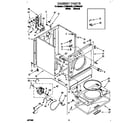 Whirlpool LET6634AW1 cabinet diagram