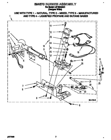 694670 burner assembly