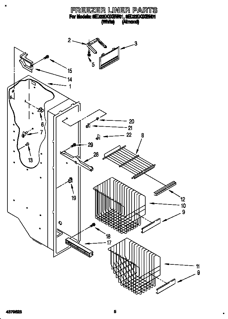 Freezer liner