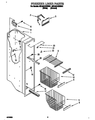 Freezer liner