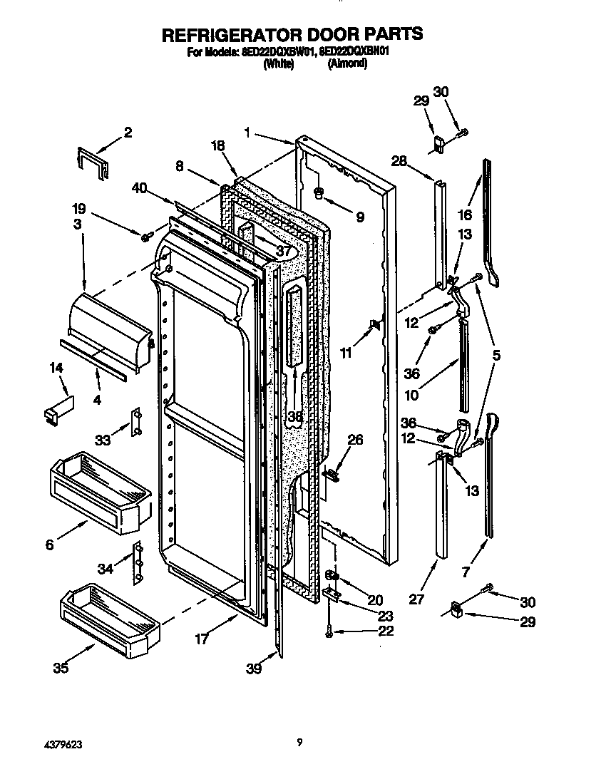 Refrigerator door