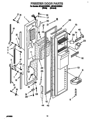 Freezer door