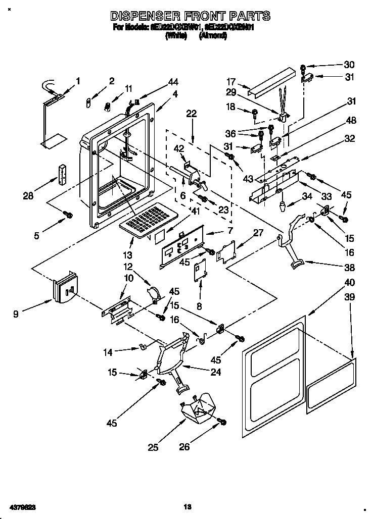 DISPENSER FRONT