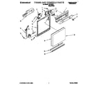 Whirlpool TUD7005Y1 frame and console diagram