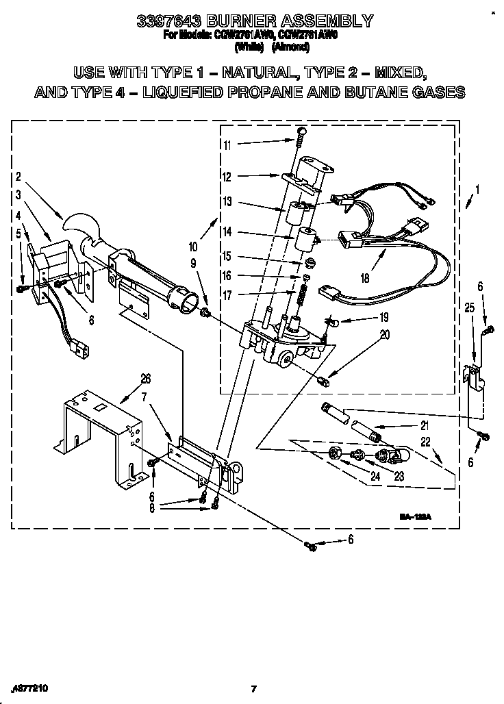 3397643 burner assembly