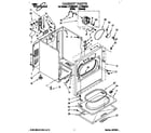 Whirlpool LET6638AW1 cabinet diagram