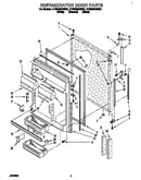 Refrigerator door