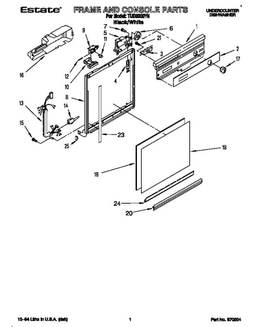 Frame and console