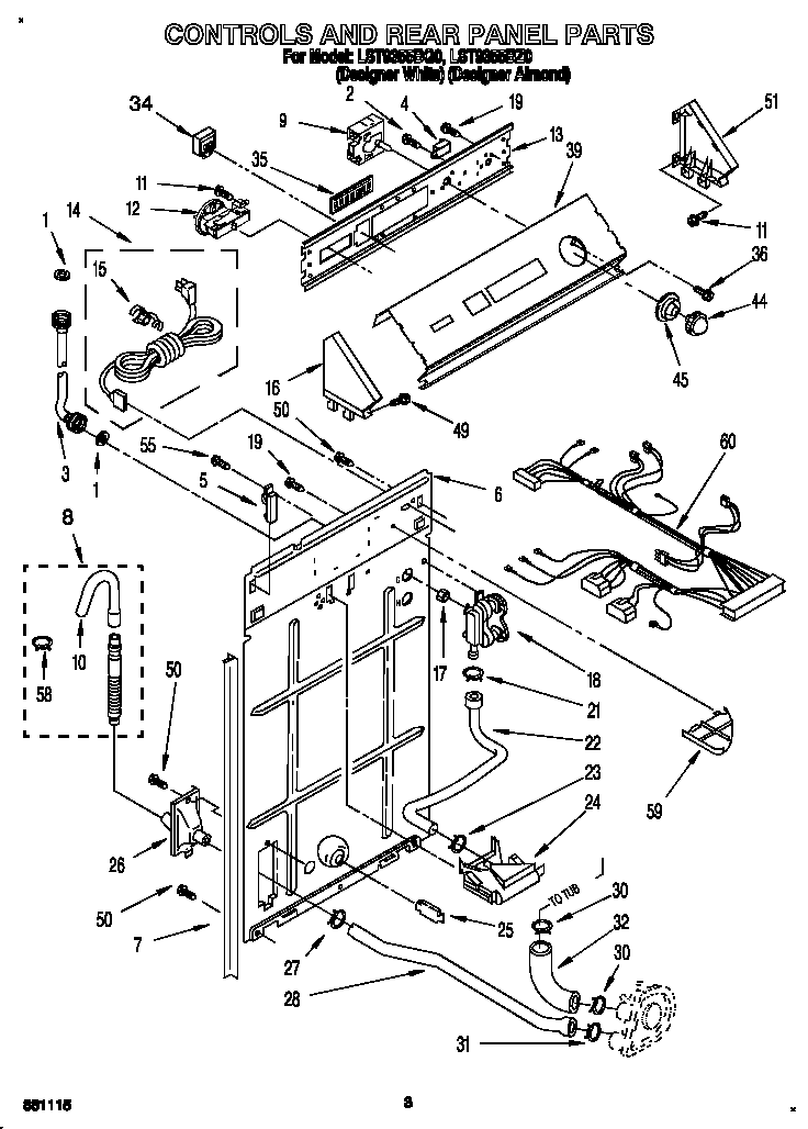 Controls and rear panel