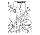Whirlpool GLER5434BQ1 cabinet diagram