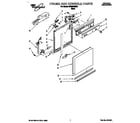 Whirlpool DP8500XBN1 frame and console diagram