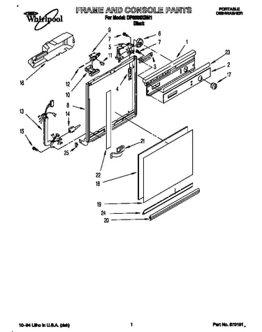 Frame and console
