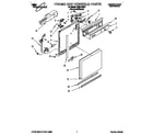 Whirlpool DU8770XB1 frame and console diagram