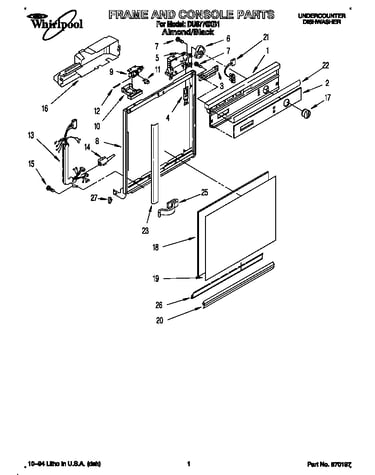 Frame and console