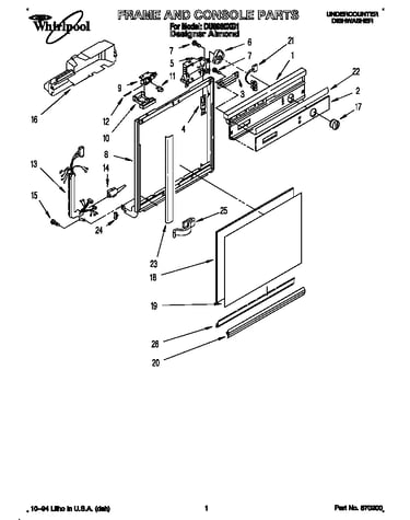 Frame and console